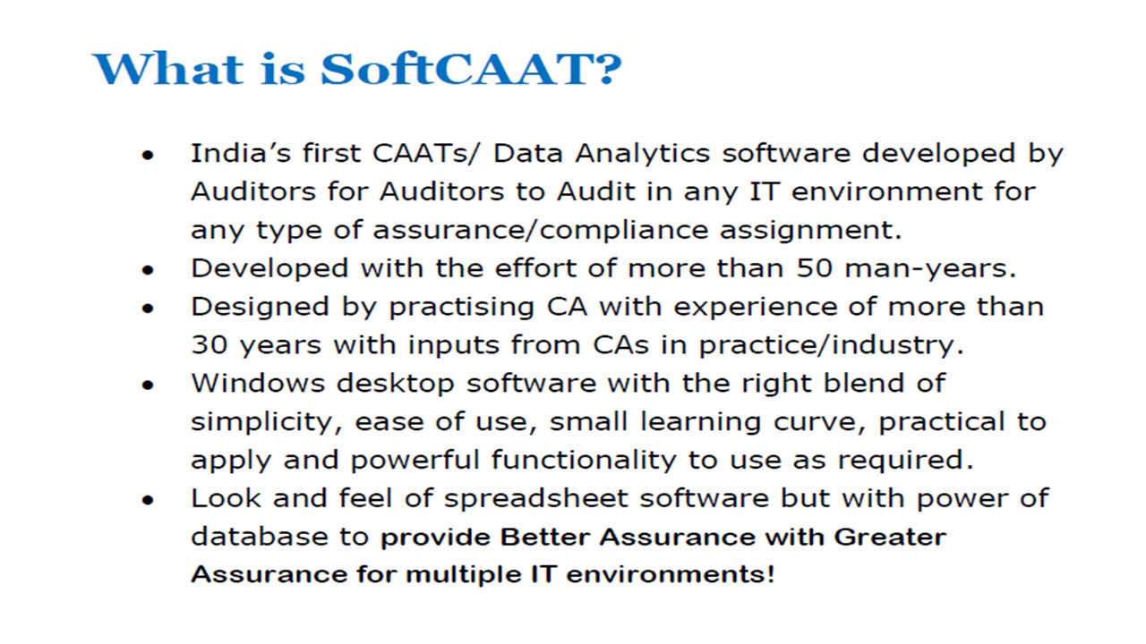 What is SoftCAAT Ent Sql 3