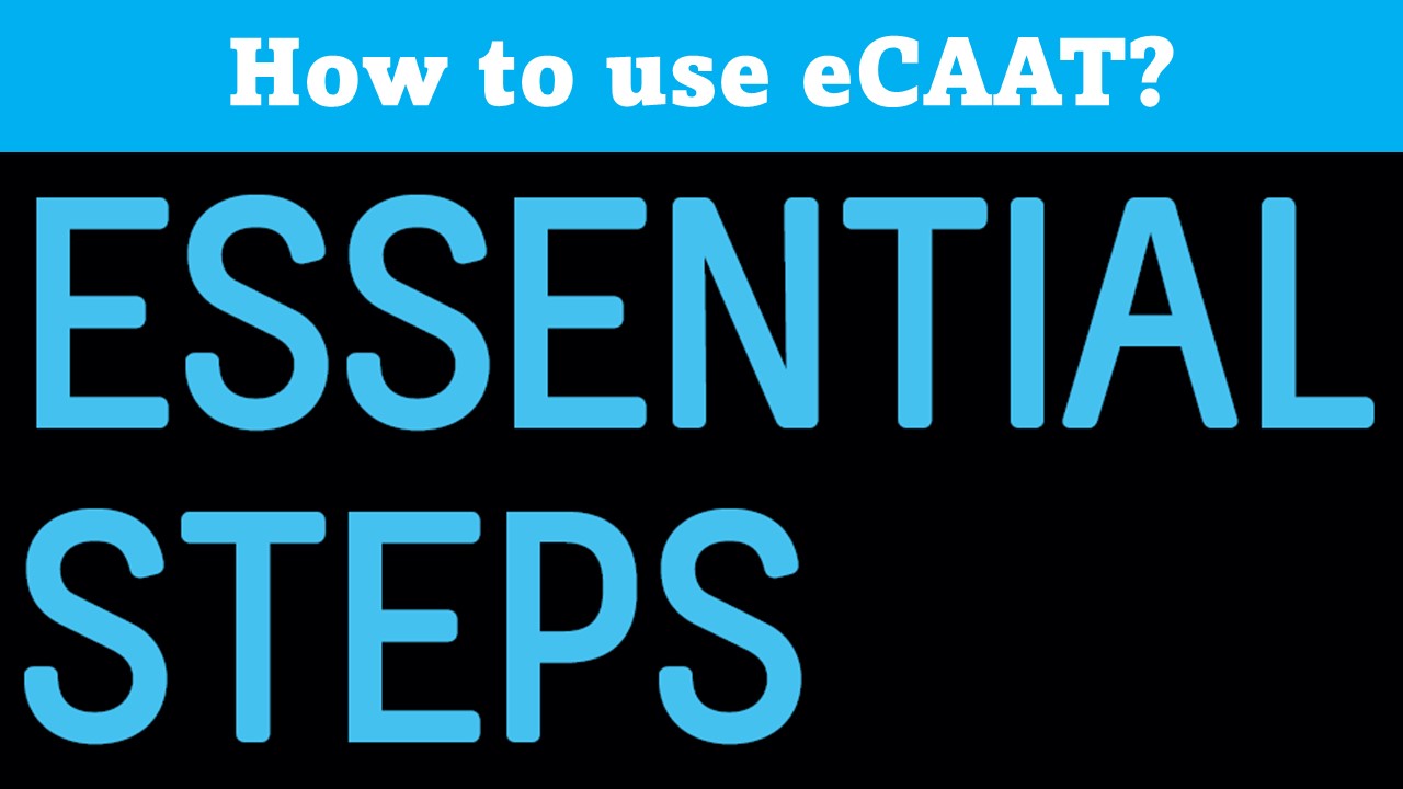How To Use eCAAT Ent 4