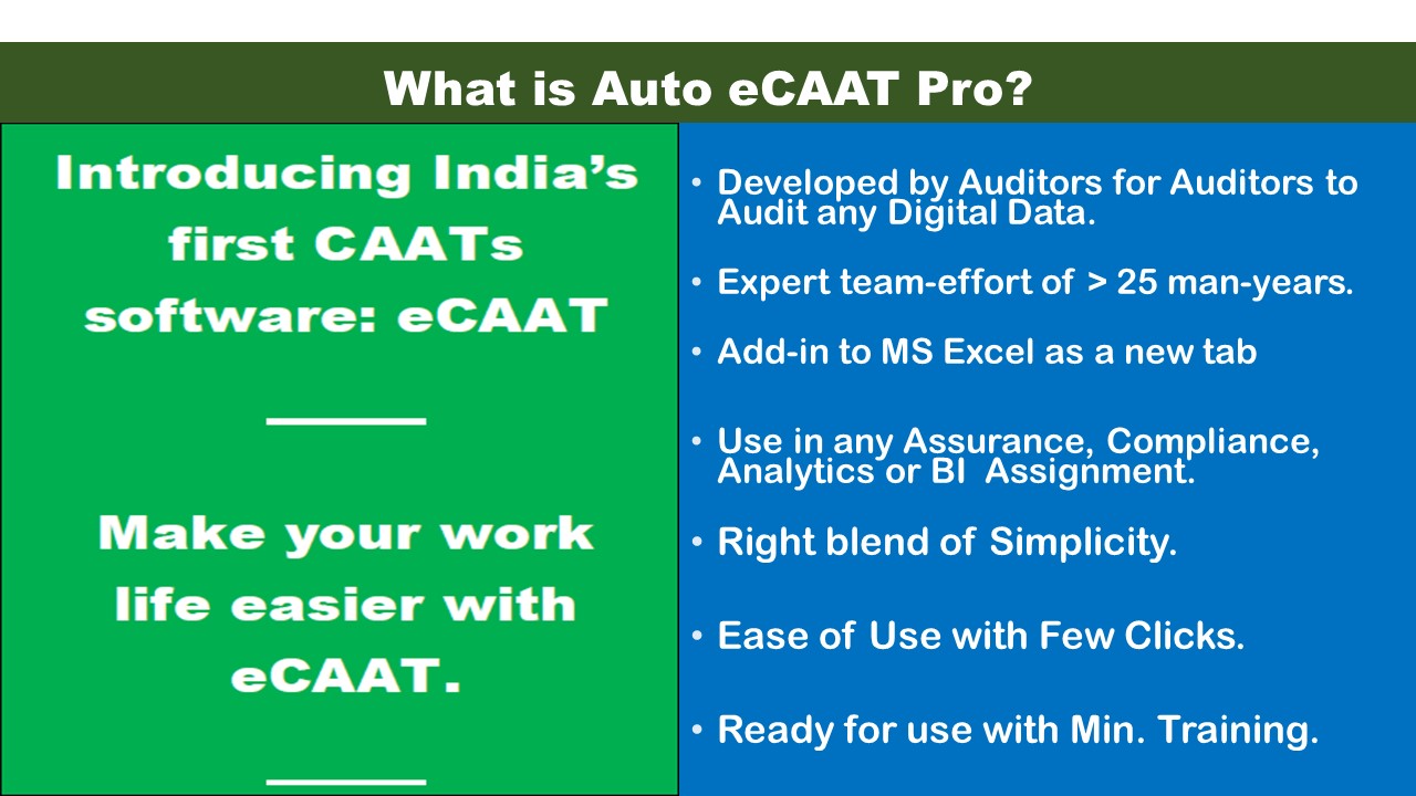 What is Auto eCAATPro 3