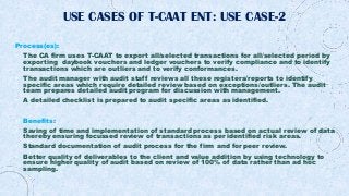 Intro of Key Features of Auto T-CAAT Ent 2021Dec01