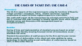 Intro of Key Features of Auto T-CAAT Ent 2021Dec01