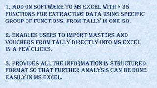 USE CASES OF AUTO T-CAAT PRO: USE CASE-1
Need:
CA firm providing assurance services
wishes to Automate and Implement
stand...