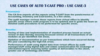 Intro of Key Features of Auto T-CAAT Pro 2021Dec01