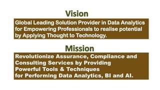 With Innovative Software Solutions,
We Empower CAs & CXOs to Harness:
Power of
Technology to
Provide Value
Addition throug...