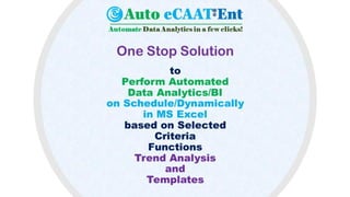 Data Analytics in 4 Steps
1. Business
Process
Controls
2. Information
Criteria for
Evaluation
3. Tools and
Techniques to
U...