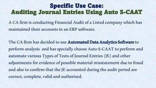 Intro of Key Features of Auto S-CAAT