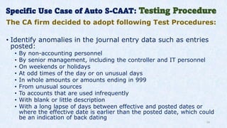 Intro of Key Features of Auto S-CAAT