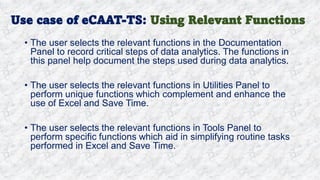 Intro of Key Features of eCAAT-TS