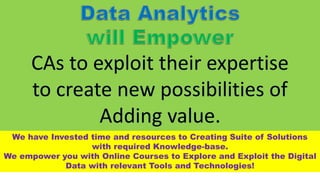 What are CAATs?
Computer Assisted Audit
Techniques (CAATs)
Computer Assisted Audit
Tools and Techniques
(CAATTs)
Facilitat...