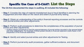 Intro of Key Features of S-CAAT