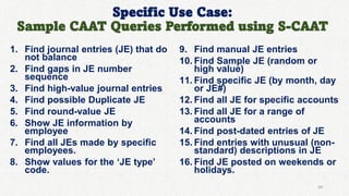 Intro of Key Features of S-CAAT