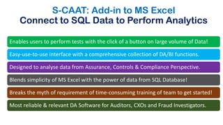 Features of Auto S-CAAT Version
 