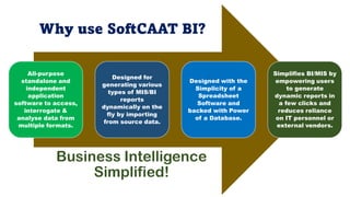 Intro of Key Features of SoftCAAT BI Software