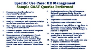 Intro of Key Features of Soft CAAT Ent Software