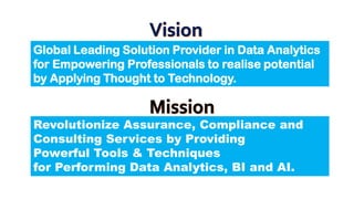 With Innovative Software Solutions,
We Empower CAs & CXOs to Harness:
Power of
Technology to
ProvideValue
Addition through...