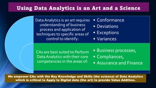 Automatic AuditTrail of analysis performed to facilitate peer review and context of the
findings and to rerun functions as...