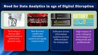 Seven Steps for Performing Data Analytics
1. Identify Objectives & Deliverable
2. Identify Data & Platform
3. Understand P...