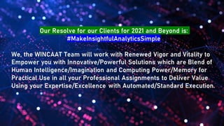 All-purpose
standalone/indepen
dent application
SW. Makes Data
Analytics Simple,
Effective,
Affordable and
Powerful.
Desig...