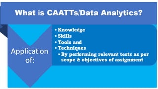 Need for Data Analytics in Audit
 
