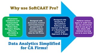 Comparison of SoftCAAT
Ent & Pro Versions
 