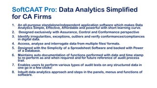 Comparison of SoftCAAT
Ent & Pro Versions
 
